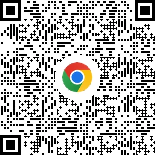 Codul QR pentru a descărca browserul Chrome pe dispozitivele mobile